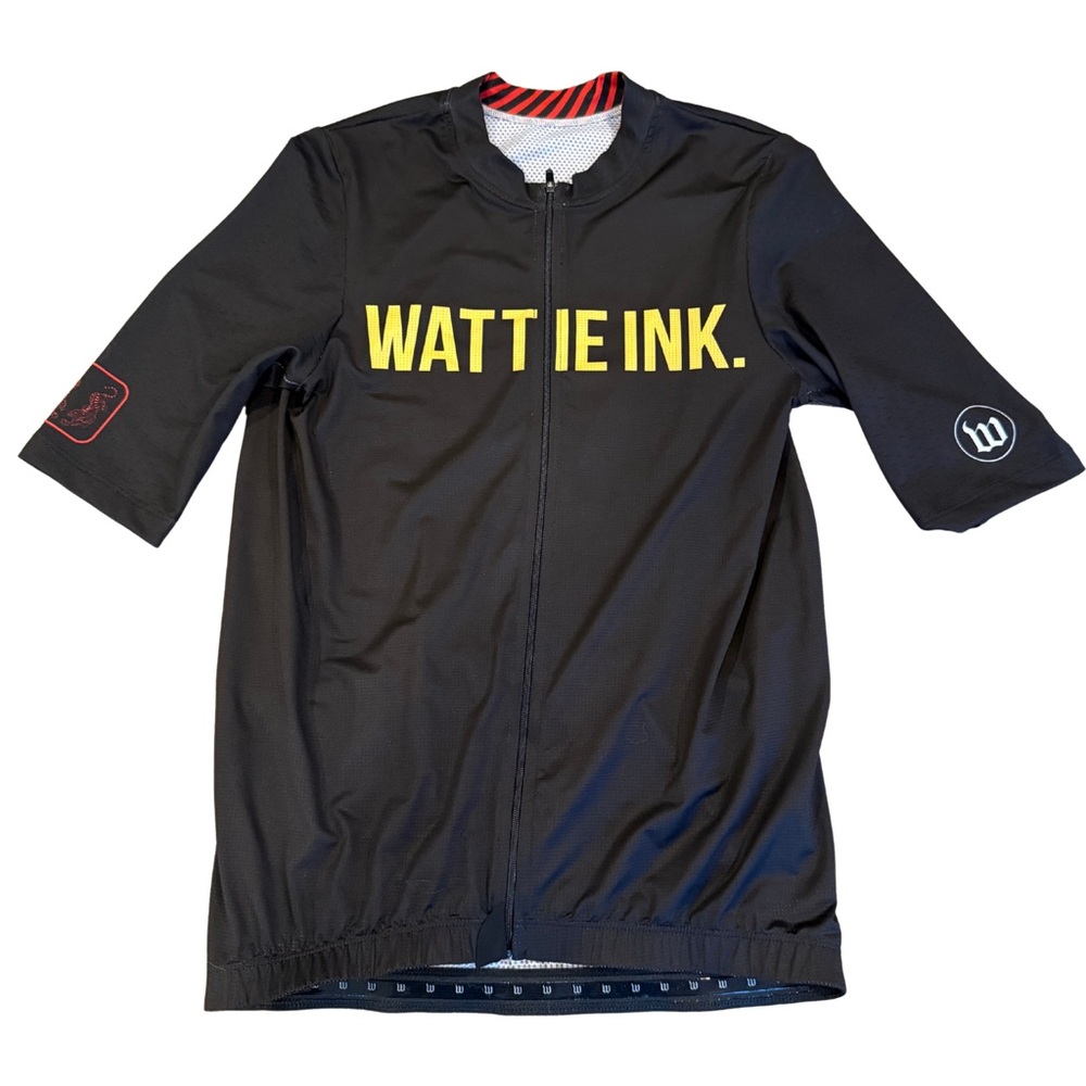 WATTIE INK Black Cycling Jersey